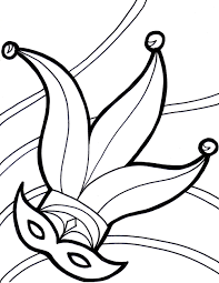 Mardi gras jester coloring page . Free Printable Mardi Gras Coloring Pages For Kids