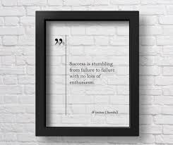 Transparent Winston Churchill Quote Motivational Wall Art Etsy
