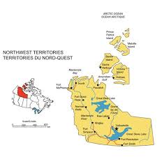 Northwest Territories Canada Province Powerpoint Map Highways Waterways Cities Clip Art Maps In 2020