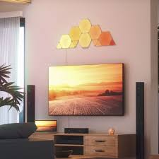 Nanoleaf Shapes Hexagon Mini Triangle Smarter Interactive Lighting Kit In 2020 Interactive Lighting Hexagon Shapes