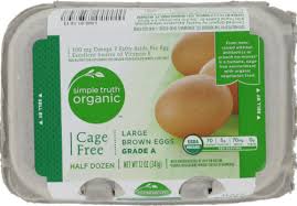 One boiled egg contains approximately 78 calories and one poached egg has 71 calories. Simple Truth Organic Cage Free Grade A Large Brown Eggs 6 Ct Food 4 Less