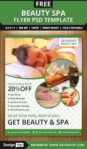 Free Beauty Spa Flyer Psd Template Designyep Spa Flyer Beauty Spa Flyer