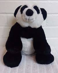 Black And White Stuffed Dog Panda Bear Black And White Stuffed Animal Plush Beanbag A16 Unbranded With Images White Stuffed Animal Panda Bear Animals