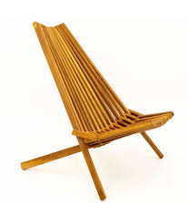 Product title dioche folding chairs 2 pcs solid teak wood and fabr. Hans Wegner Style Danish Modern Teak Folding Slat Mid Century Side Chair