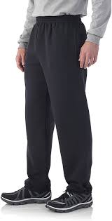 You take a slice and put 'em on your waist! Fruit Of The Loom Men S Elastic Bottom Sweatpant At Amazon Men S Clothing Store