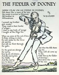 The Fiddler Of Dooney Poem By W B Yeats Hand Coloured Print Learned This In School On Ireland Yogi Therese Poems Irish Heritage Fiddler