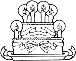 It consists of many different layers of treats and a lot of cream. Birthday Cake 1 Coloring Page Free Printable Coloring Pages For Kids