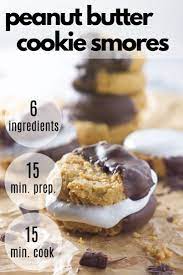 Chocolate Dipped Peanut Butter Smores Recipe Easy Summer Desserts Easy Cookie Recipes Smores Cookies