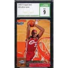 Since entering the league at the age of 18, lebron james' combination of speed and power has helped elevate him to the top of the game. Lebron James 2009 10 Upper Deck Basketball Card 28 Graded Csg 9