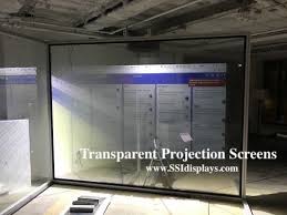 On the other hand, rear projection. Transparent Projection Screens See Thru Your Visual Display Technology