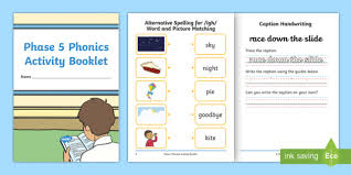 Free downloadable and printable worksheets! Phase 5 Phonics Letters And Sounds Activity Booklet