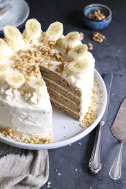 Bananentorte Mit Frischkase Frosting Bake To The Roots