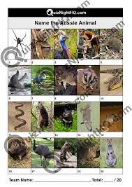 An update to google's expansive fact database has augmented its ability to answer questions about animals, plants, and more. Australian Animals 001 Quiznighthq