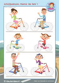 Selain karena memiliki desain yang sporty, motor motor jenis sport juga nyaman untuk digunakan turing ke luar kota. Schrijfpatroon Thema De Fiets Kleuters Kleuteridee Writing Pattern Kindergarten Bike Theme Free Printable Kl Kegiatan Untuk Anak Anak Kendaraan