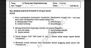Isian soal tematik kelas 6 tema 6 kur 13 dan kunci , 1. Soal Ulangan K 13 Kelas 5 Tema 6 Panas Dan Perpindahannya Sekolahdasar Net