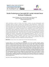Check spelling or type a new query. Media Pembelajaran Interaktif Ipa Untuk Sekolah Dasar Berbasis Multimedia
