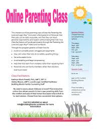 However, obtaining certification can give you skills and credibility to lead parent groups. Parenting Class Flyer Fall 2019 1 Building Blocks Counseling
