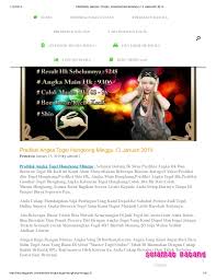 Tinggal anda bulatkan lagi menjadi 489. Prediksi Angka Togel Hongkong Minggu 13 Januari 2019