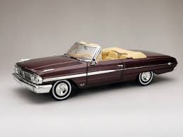1964 Ford Galaxie 500 Xl Open Convertible Vintage Burgundy Sunstarmodelcars