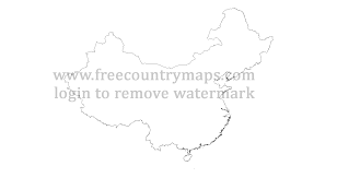 The above map is of china, a sovereign nation in east asia that is regarded as the world's third or fourth largest country. Outline Maps Of China Vector And Gif Map For Youtube