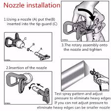 airless spray gun tips 3 series 09 31 for wagner atomex graco titan paint spray tip