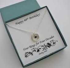 40th Birthday Present Ideas For Her Jewellery 40th Birthday Gifts For Women Birthstone Necklace 40th Birthday Gift Sterling Silver Necklace Love Knot Necklace 40th Birthday Gifts For Women 40th Birthday Gifts 50th Birthday Gifts For Woman