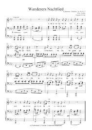 Текст песни goethe — wanderers nachtlied. Wanderers Nachtlied Klavier Gesang Pdf Noten Von Schubert Op 96 No 3 In Nsf40lk1