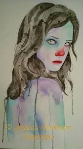 Both 12x18 $150 USD a piece Watercolor and white Indian bottle ink.