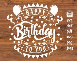 Download Happy Birthday Banner Svg Birthday Svg Birthday Banner Svg Etsy