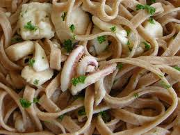   tagliatelle al farro. Fettuccine Di Farro Con Pesce In Cucina Con Zia Lora