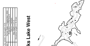 B Bathymetric Chart Of Banks Lake West Developed From