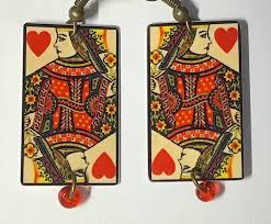 Check spelling or type a new query. Amazon Com Queen Of Hearts Queen Playing Card Metal Jewelry Necklace And Matching Earrings Available Designed By Artist Patti Siehien Handmade One At A Time Hypoallergenic Handmade