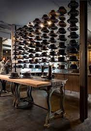 Optimo Hat Shop Chicago Vintage Industrial Style Space A Display Akin To The All Saints Spitalfields Sewing Machine Window Commercial Design Interior Design