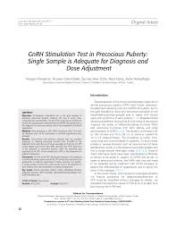 Image result for GnRH Stimulation Test