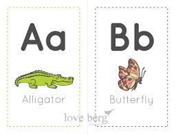This set includes 26 flash cards with our lovely original illustrations in high resolution pdf format. Alphabet Cards Pdf Letter