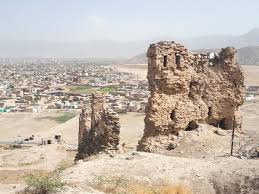 The walls of the Bala Hissar in #Kabul ...