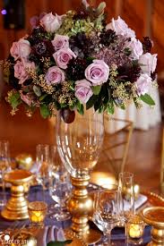 Beautiful blush and gold tablescape design for a bridesmaids dinner, although it would be perfect for a bridal shower.see more. Elegant Gold And Purple Wedding Table Decor Takes Barn Weddings Upscale Tobey Nelson Weddings Events