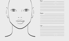 Printable Blank Makeup Face Charts Lajoshrich Com