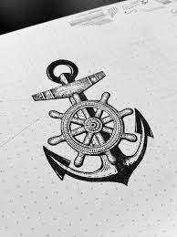Marine and nautical or sea, ocean emblems. 37 Best Anchor And Ship Wheel Tattoo Ideas Wheel Tattoo Ship Wheel Tattoo Tattoos