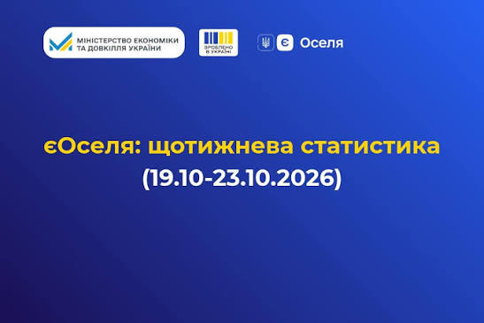 єОселя: за тиждень 178 українських родин отримали доступну іпотеку | Міністерство економіки та довкілля України