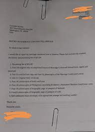 Marriage must be reported within one year upon the solemnization of marriage to the consulate otherwise need to accomplish a notarized affidavit for delayed registration or marriage. Rom Verification Philippines Visajourney