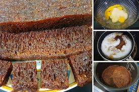 Cara penyediaan resepi kek gula hangus : Cara Masak Kek Gula Hangus Bersarang Guna Periuk Nasi