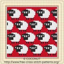I really love playing around with images and bits of card, so i thought i would… i have designed another free cross stitch pattern for halloween, this cute little ghost frightening the spider. Sheep Pattern For Coasters Free And Easy Printable Cross Stitch Pattern Cross Stitch Patterns Free Cross Stitch Patterns Cross Stitch