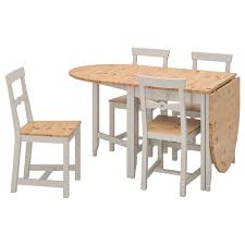 Gamleby Table And 4 Chairs Light Antique Stain Gray Ikea Kitchen Table Chairs Dining Table Drop Leaf Table