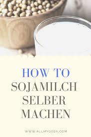 Sojamilch Selber Herstellen So Schmeckt S Besser Als Gekauft Allmydeer Sojamilch Selber Machen Sojamilch Milch
