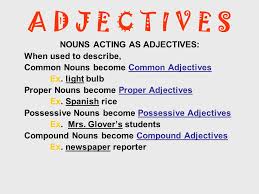 What is a noun and adjective. An Adjective Is A Word That Modifies A Noun Or Pronoun Ppt Video Online Download