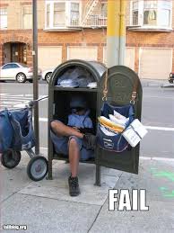Just For Fun Mail Delivery Fail Fun At Work Postal Worker Humor Fun Mail