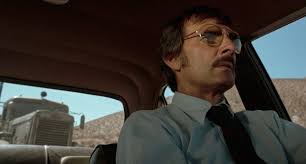 Dennis Weaver in one of his earlier movie roles as the goofy Night Manager  at the seedy Mirador Motel in Orson Welles' "Touch Of Evil" which is  showing