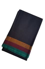 New collections arrival silk sarees. Dance Practice Saree Plain Black With Multi Color Border Kalanjali Collections
