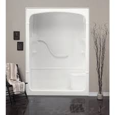 30 x 60 32 x 60 42 x 72. Mirolin Madison 60 Inch 1 Piece Acrylic Shower Stall With Seat Left Hand The Home Depot Canada Shower Stall Small Shower Remodel Shower Remodel